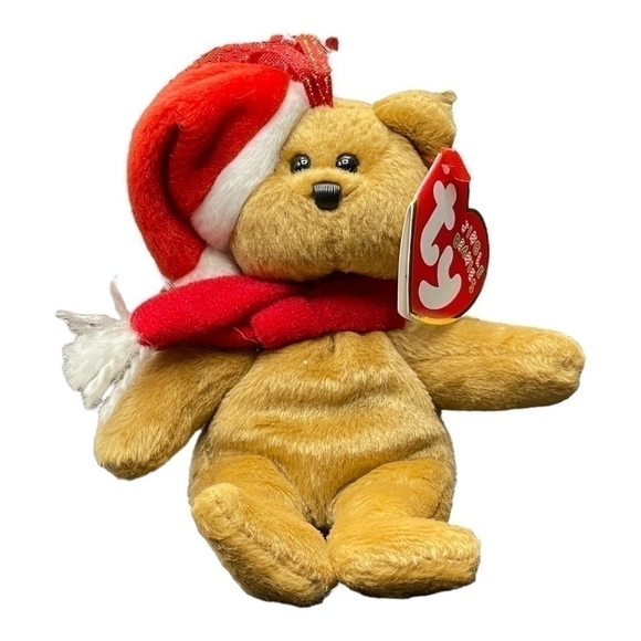 Teddy Bear 1997 Holiday Collection TY Beanie Baby & The Jingle Beanies Plush Toy - Picture 3 of 4
